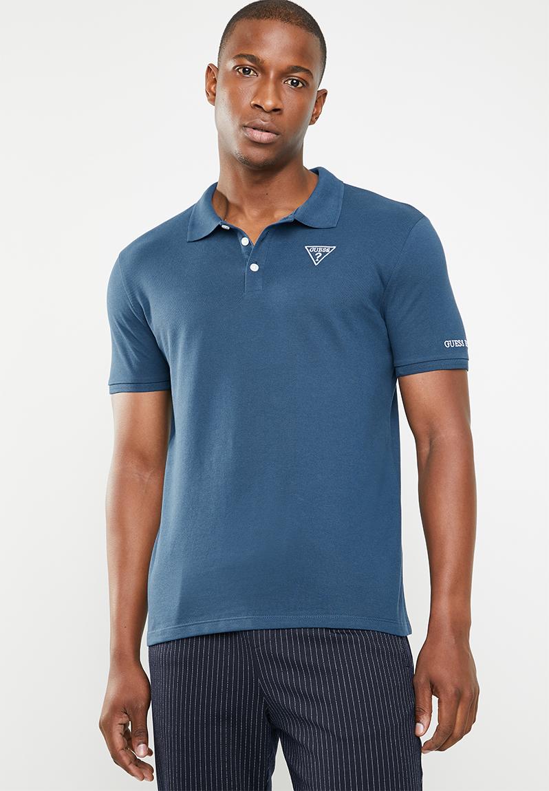 Short sleeve core classic golfer - space blue GUESS T-Shirts & Vests ...