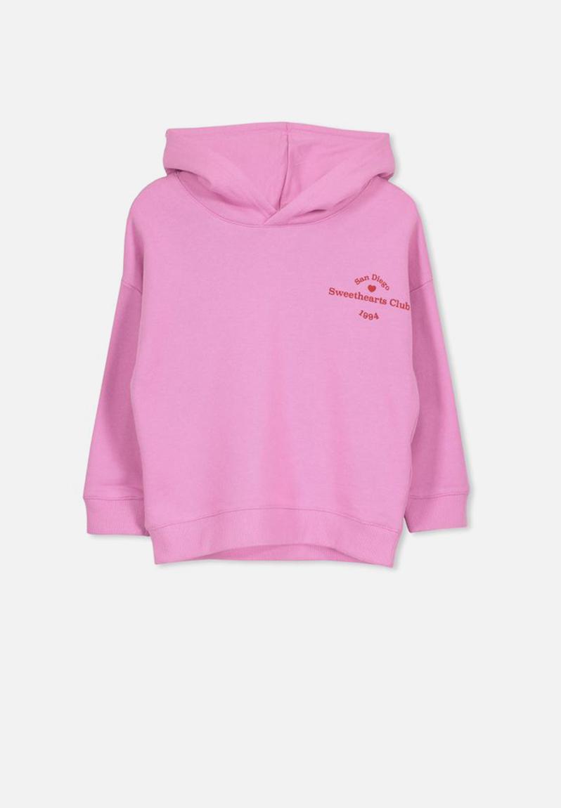 Scarlett hoodie - fuschia pink sweethearts club Cotton On Tops ...