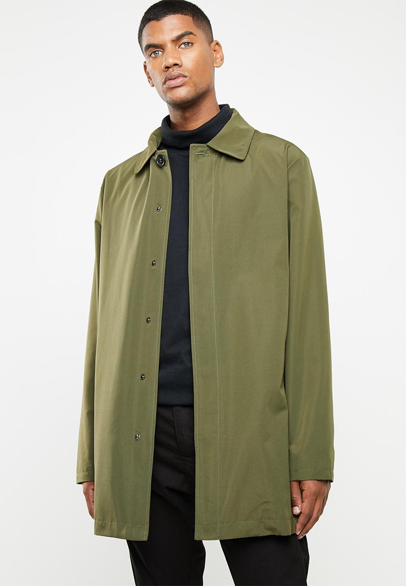 Plain mac coat - khaki Superbalist Jackets | Superbalist.com