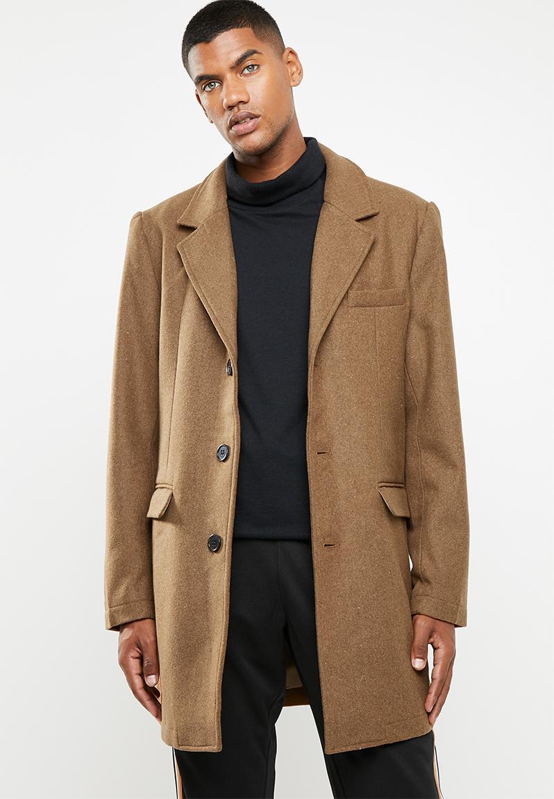 Plain overcoat - brown Superbalist Jackets | Superbalist.com