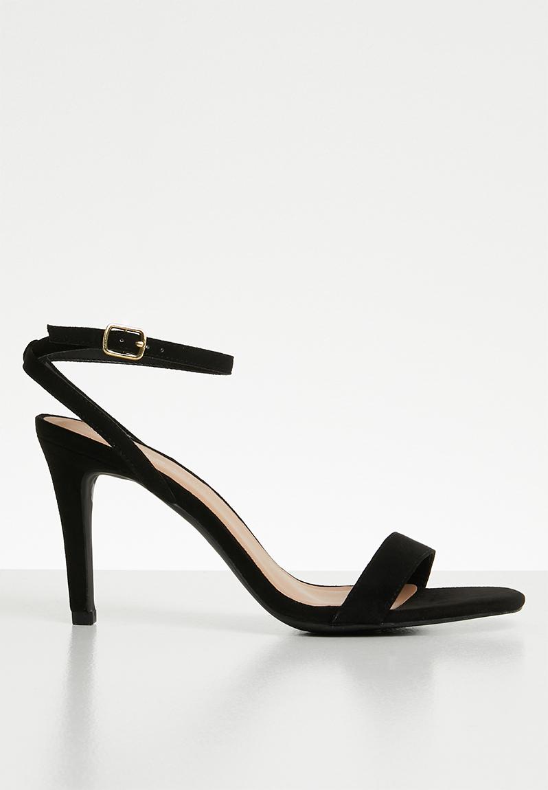 Wide fit strappy square toe heels - black New Look Heels | Superbalist.com