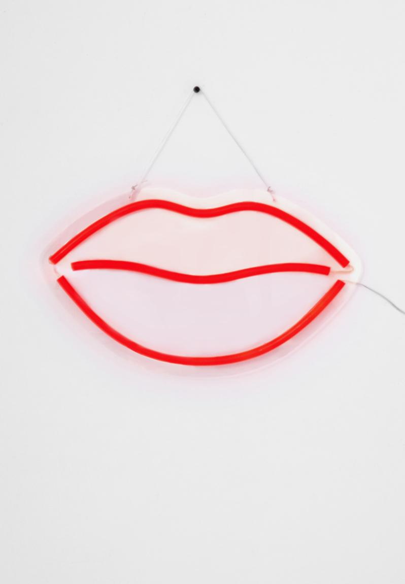 Led wall light - lips