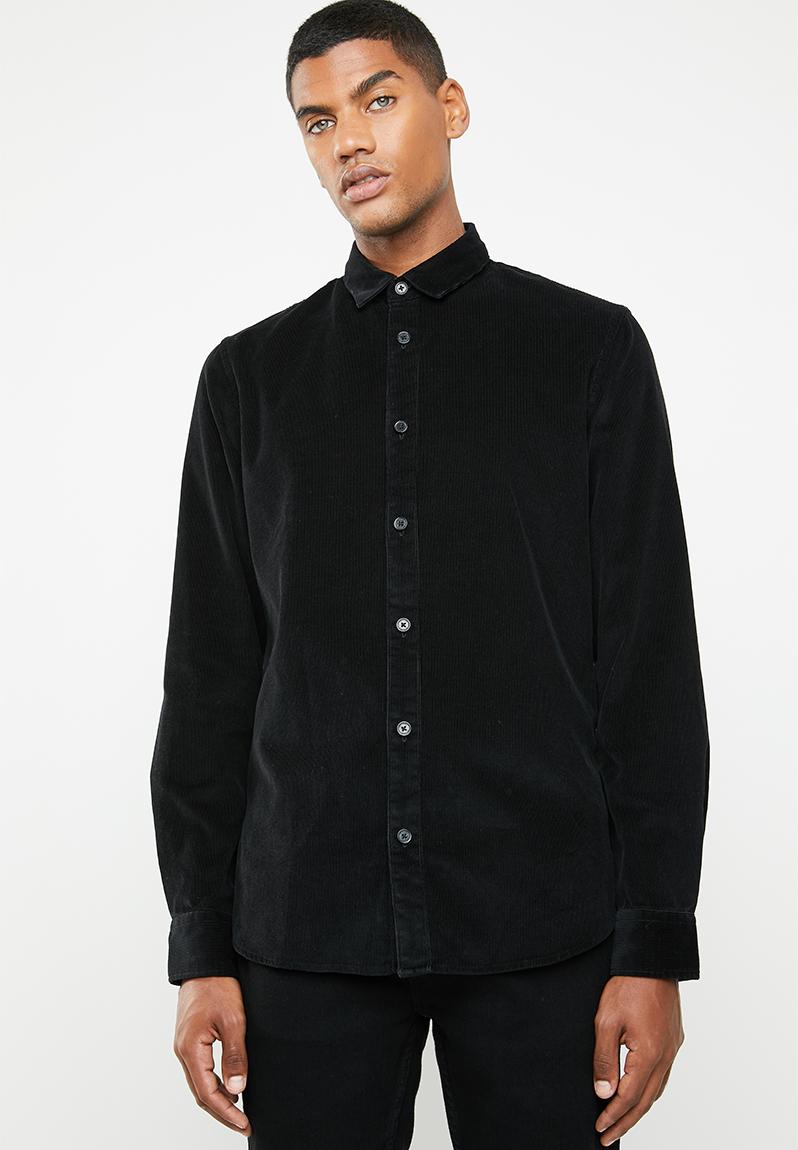 Marshall corduroy shirt black Only & Sons Shirts