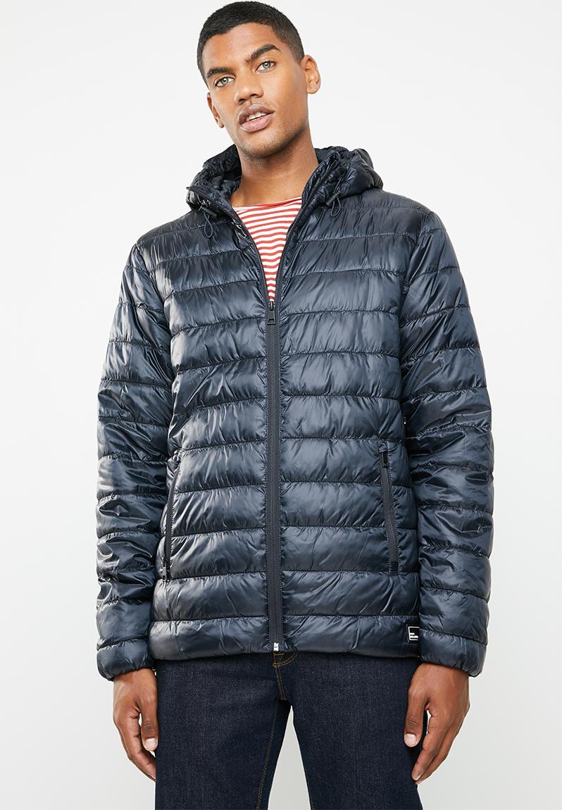 Hooded puffer - dark navy Only & Sons Jackets | Superbalist.com