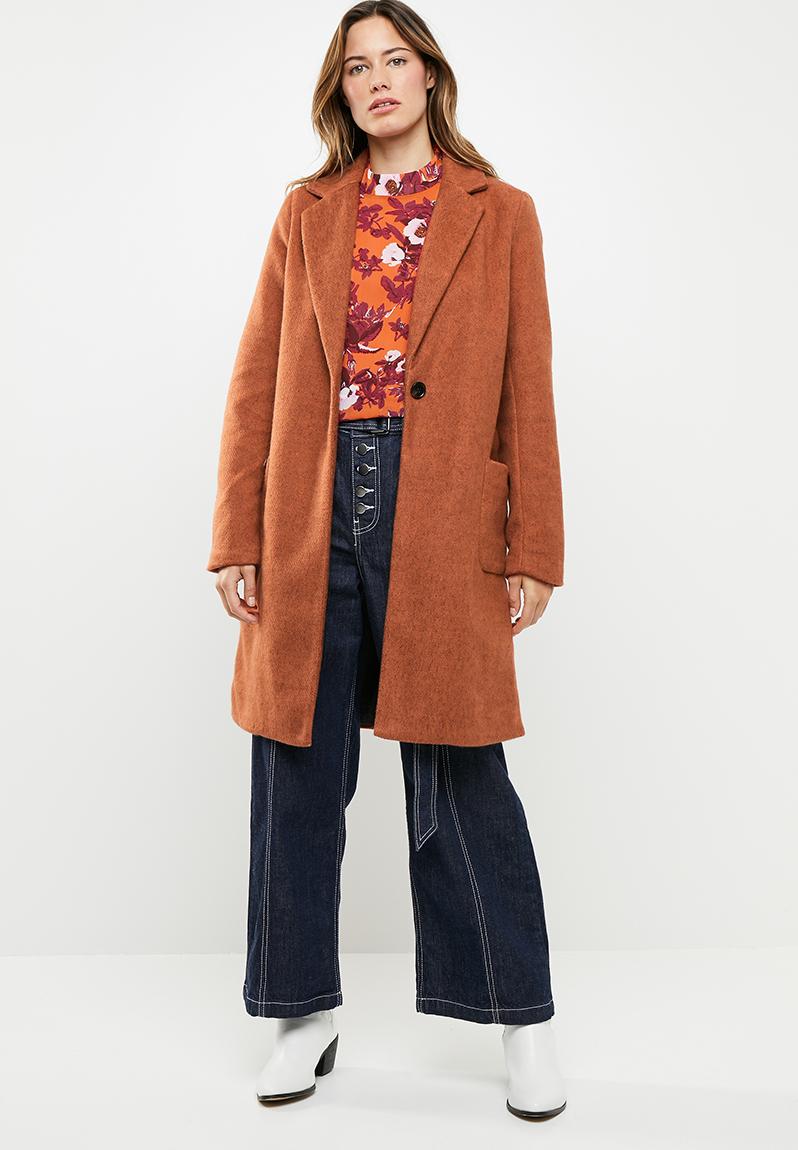 Astrid marble coat - rust ONLY Coats | Superbalist.com