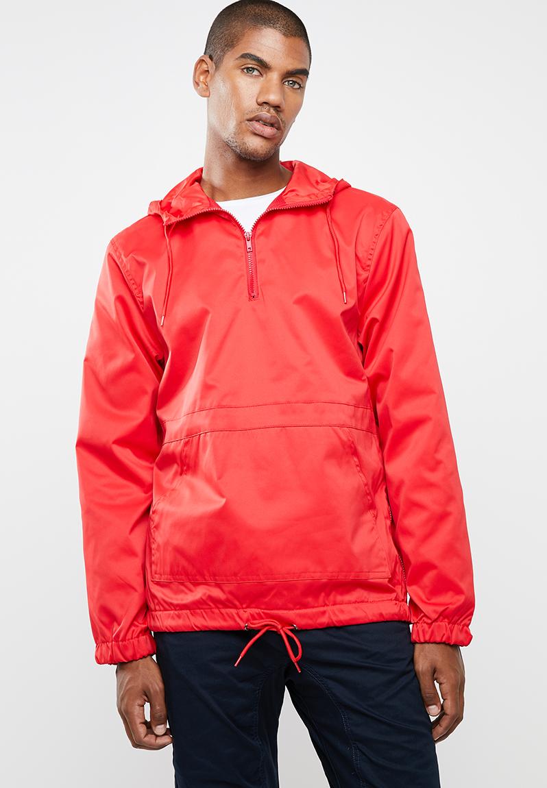 Basic half-zip anorak - red Superbalist Jackets | Superbalist.com