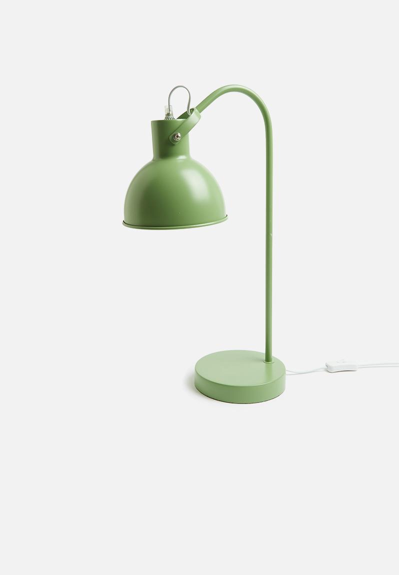 sage green table lamp