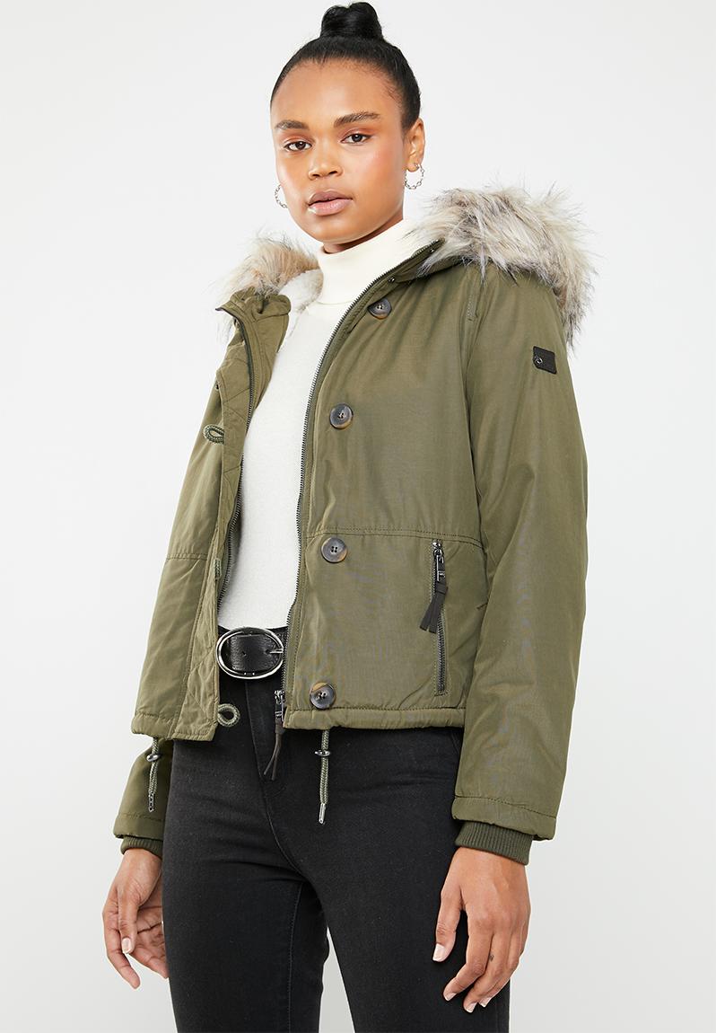 Peyton short faux fur jacket - Tarmac ONLY Jackets | Superbalist.com