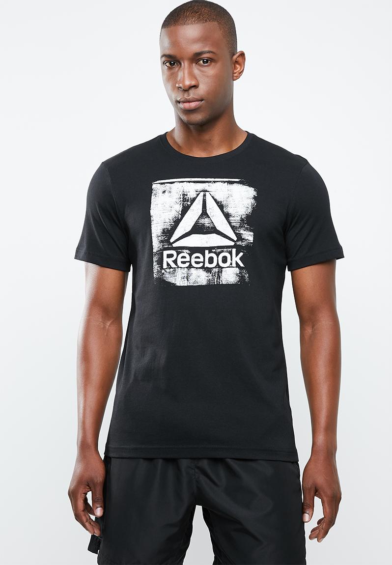 Stamped logo short sleeve tee - black Reebok T-Shirts | Superbalist.com