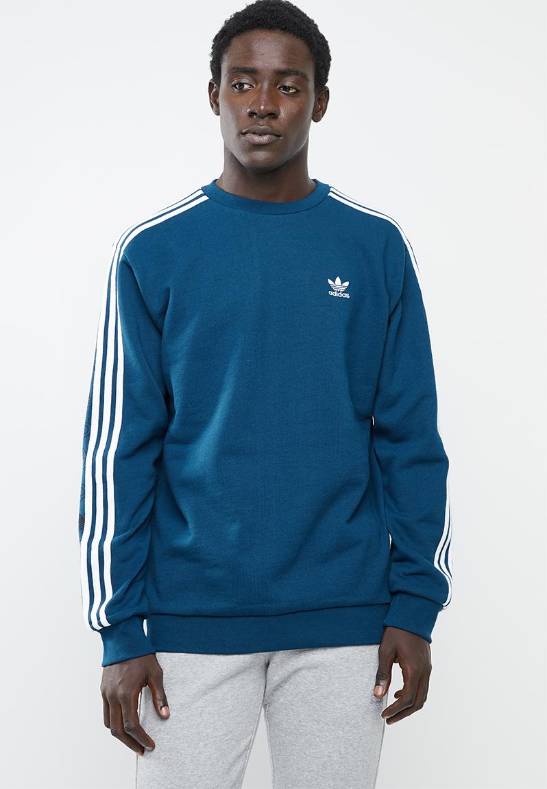 adidas Mono Crew Sweater - legend marine/white adidas Originals Hoodies ...