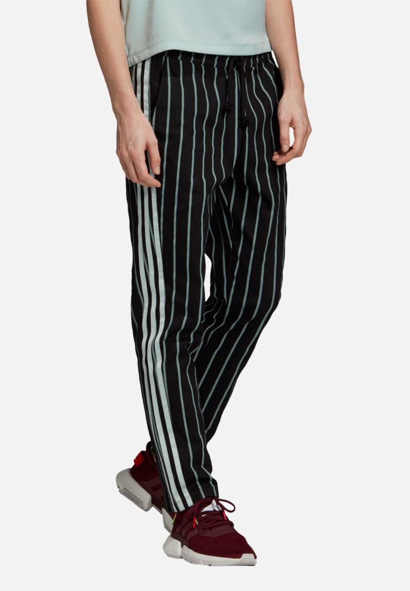 black and green track pants