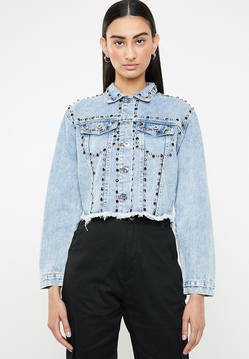 Thomi full trim denim crop jacket - denim SISSY BOY Jackets ...