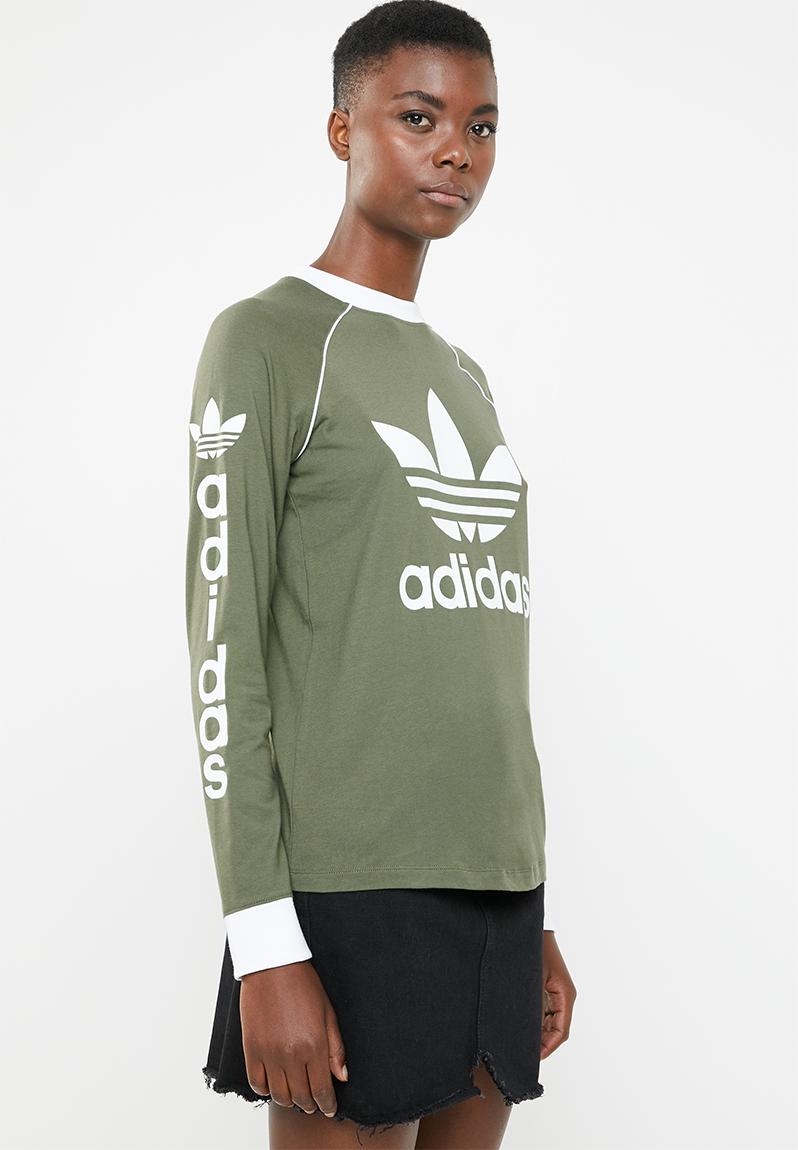 khaki adidas top