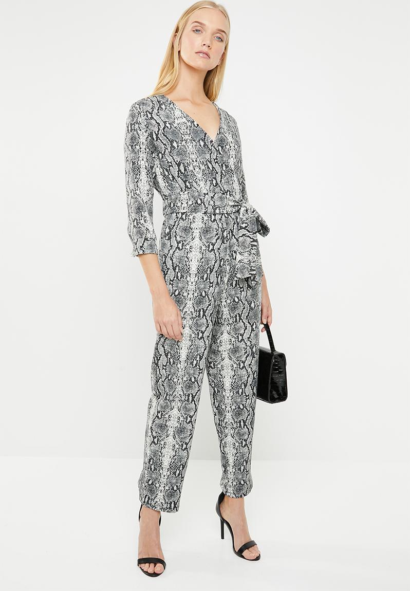 Printed wrap jumpsuit - snake print Superbalist Jumpsuits & Playsuits ...