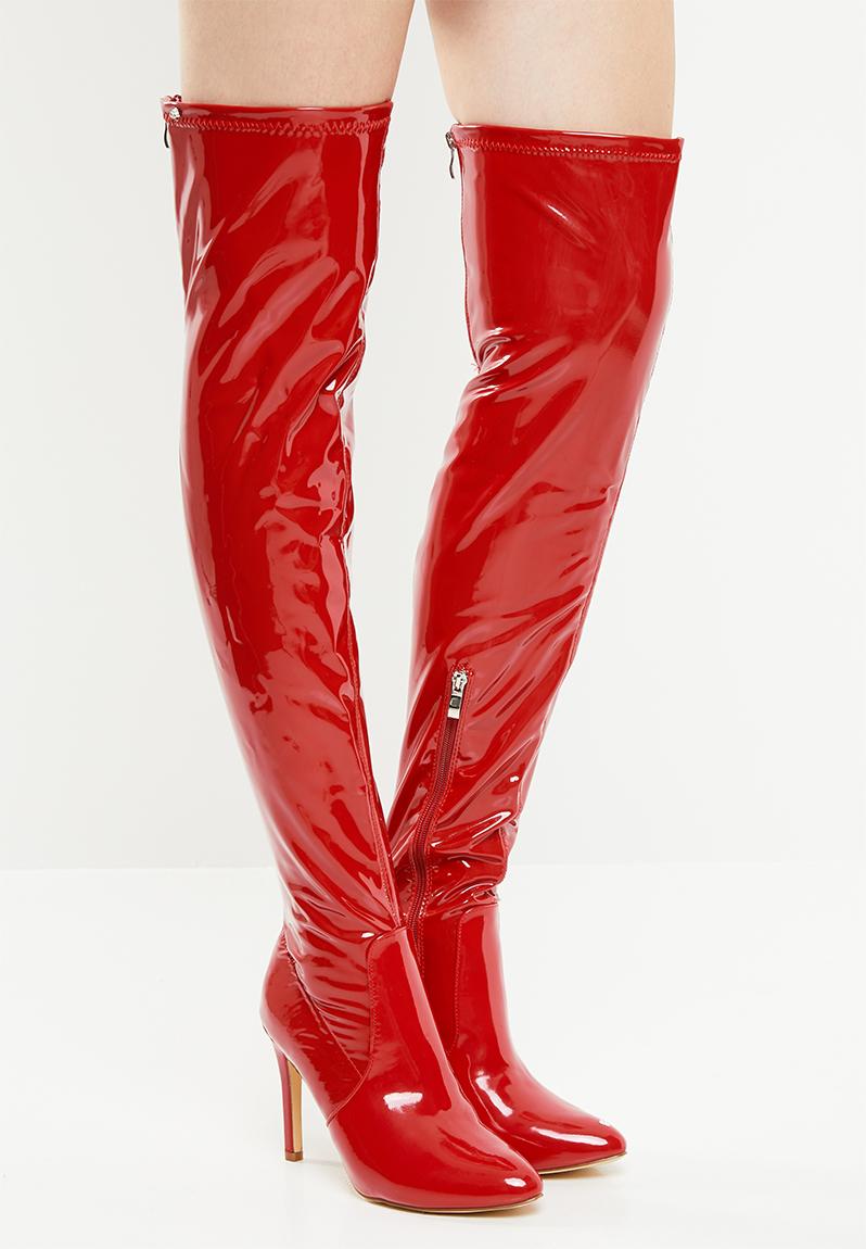 Belle 5 boot - red Miss Black Boots | Superbalist.com
