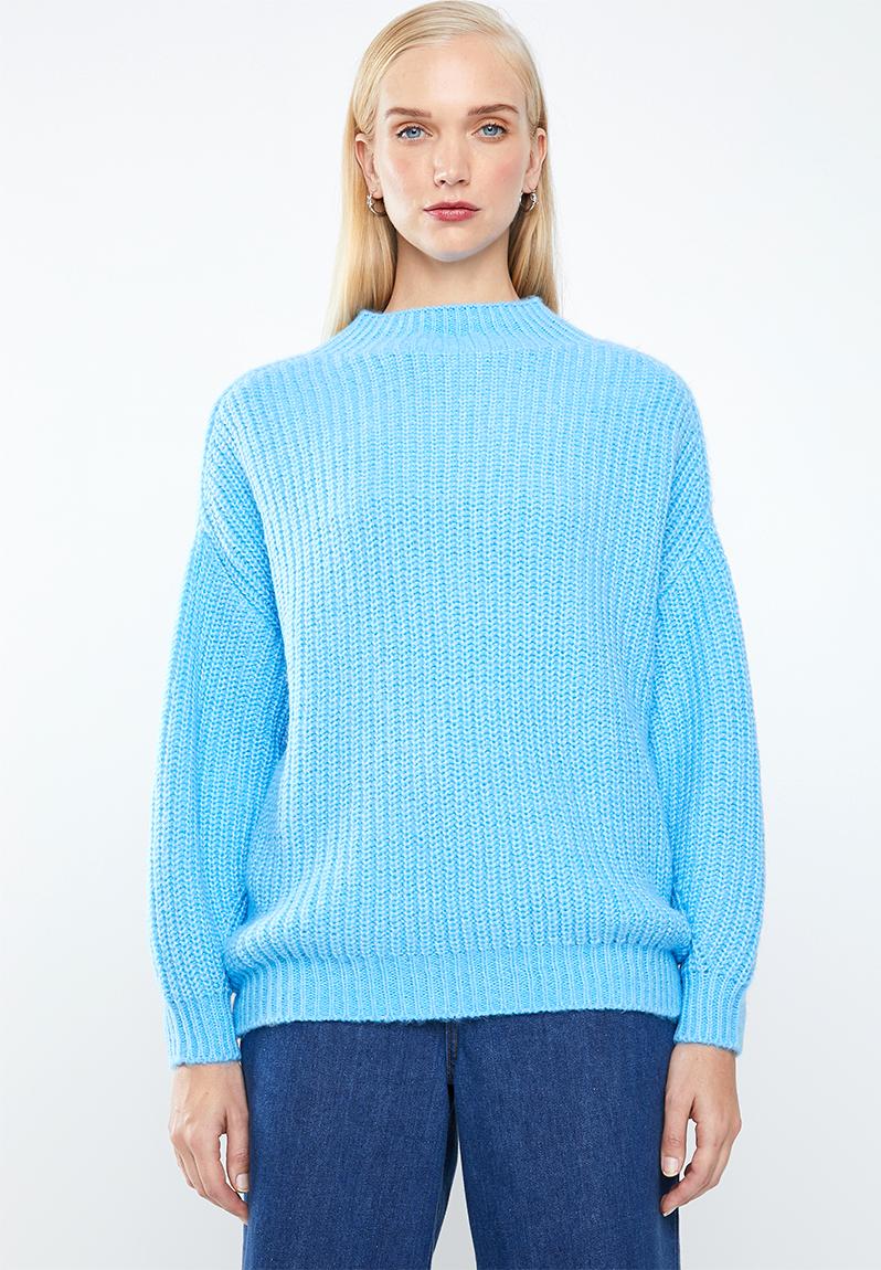 Oversized chunky knit - blue MANGO Knitwear | Superbalist.com