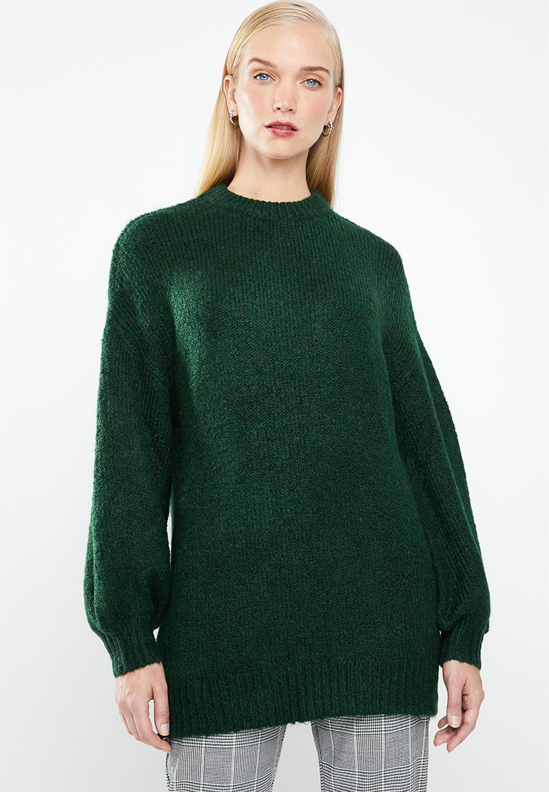 Long line knit - dark green MANGO Knitwear | Superbalist.com