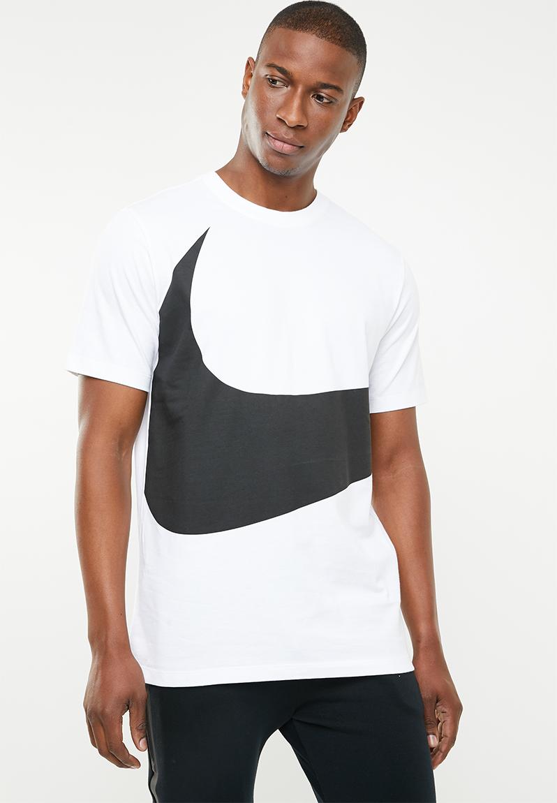 Nsw swoosh short sleeve tee - white/black Nike T-Shirts | Superbalist.com