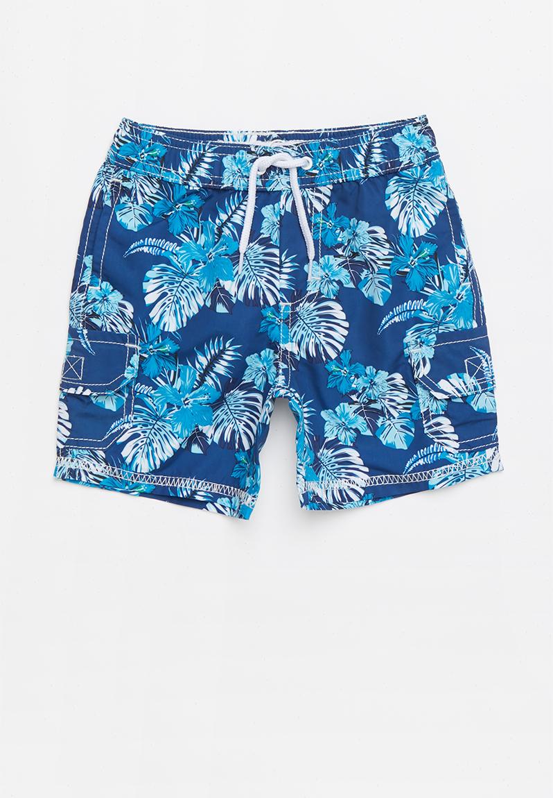 Hibiscus swim shorts - navy MINOTI Swimwear | Superbalist.com