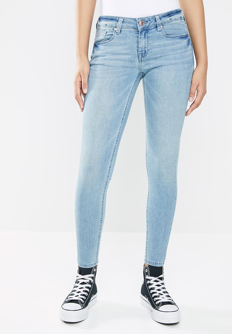 Guess power skinny jeans -mid blue GUESS Jeans | Superbalist.com