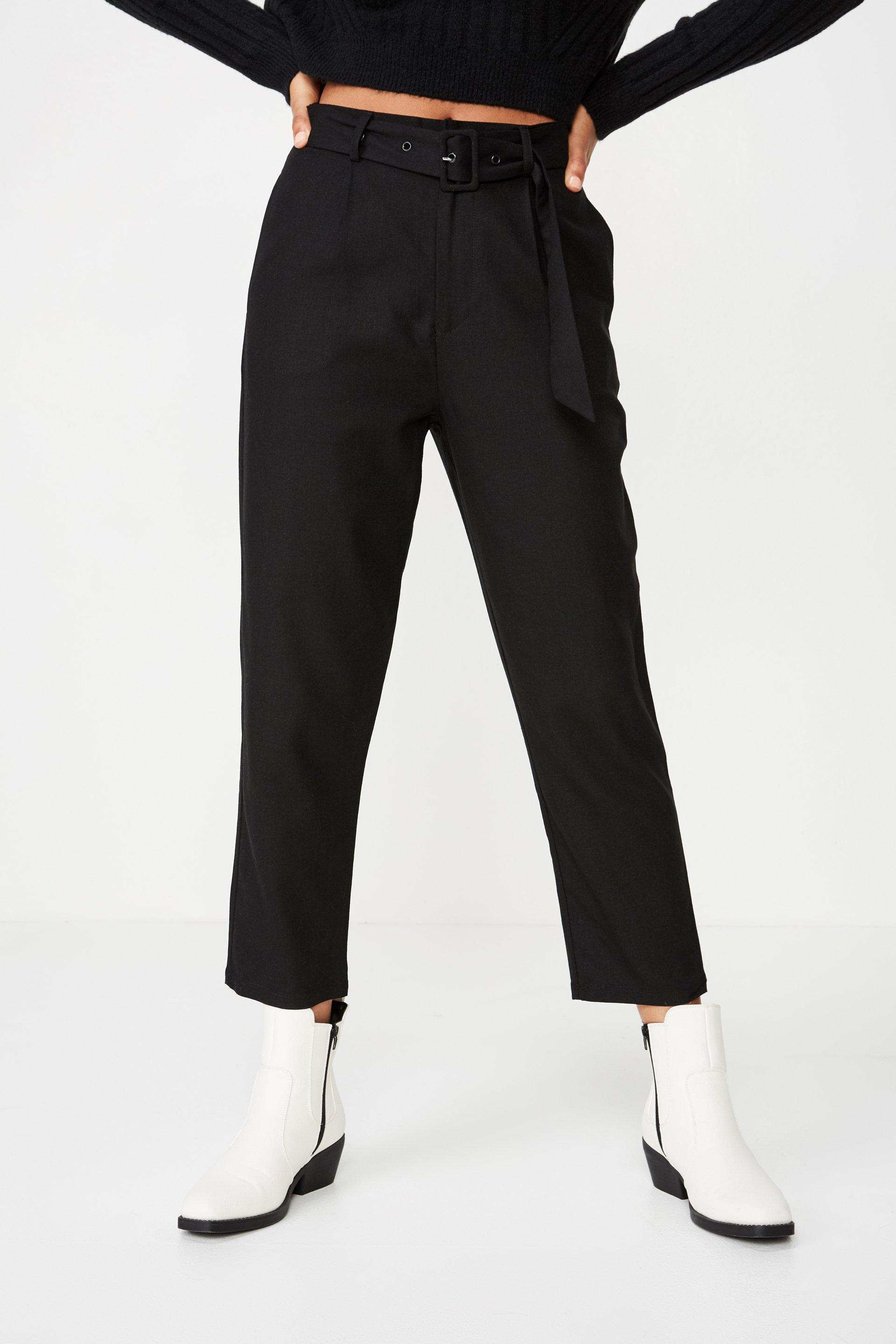 Jacklyn buckle pants - black Cotton On Trousers | Superbalist.com