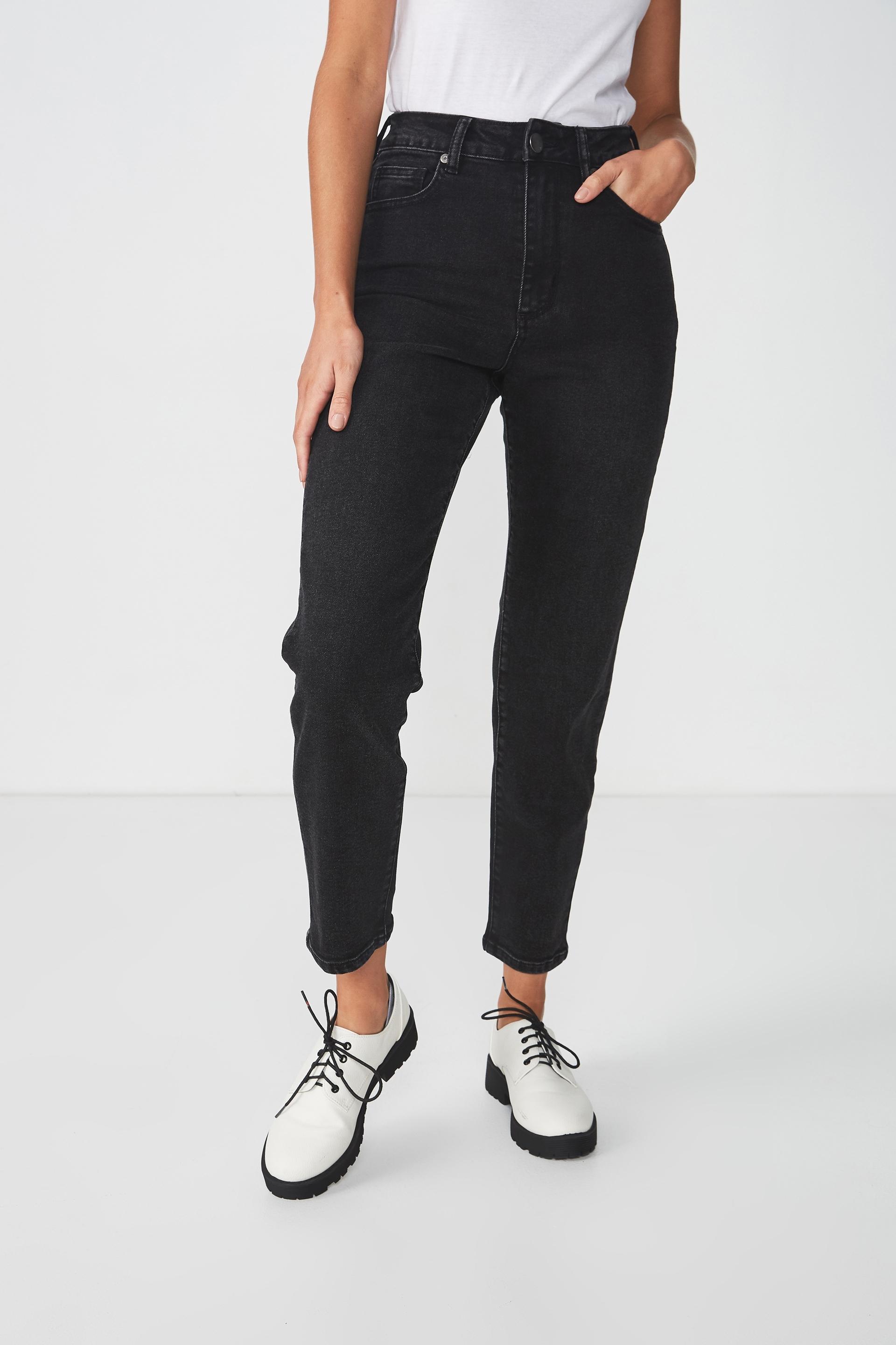 Stretch mom jeans - stonewash black Cotton On Jeans | Superbalist.com