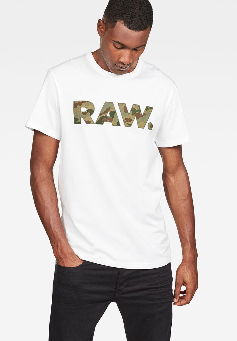 Graphic 53 T Shirt White G Star Raw T Shirts And Vests 4068