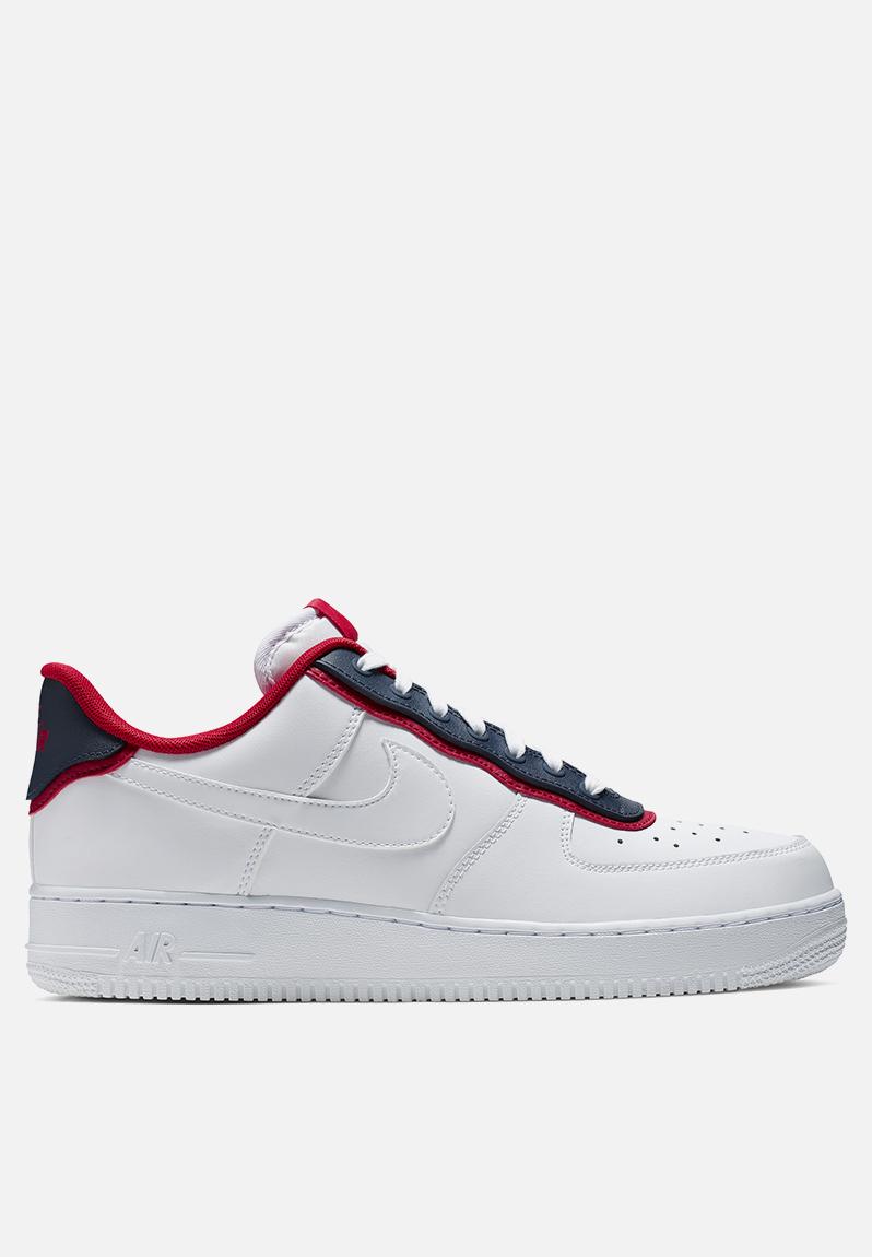 nike air force 1 white obsidian university red