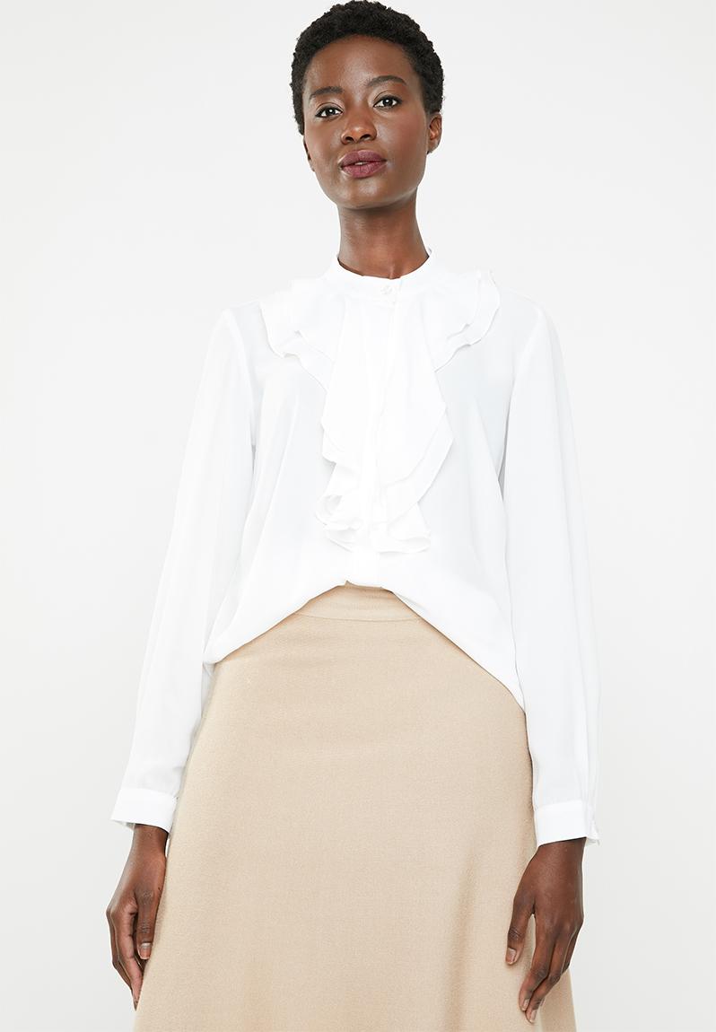 Ribbon Blouse Off White main image 1