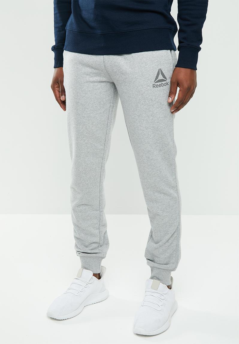 gray reebok sweatpants