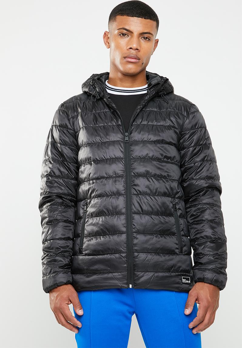 Hooded puffer - black Only & Sons Jackets | Superbalist.com