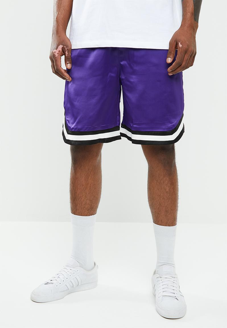 Sateen basketball short - purple Mennace Shorts | Superbalist.com