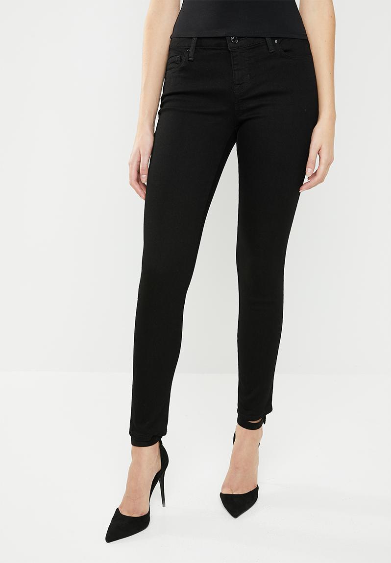 Guess Power Low Skinny Jeans Black GUESS Jeans | Superbalist.com