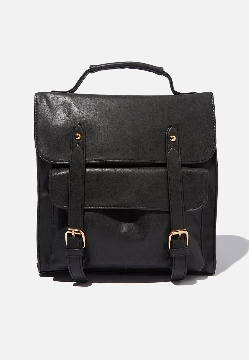 Buffalo satchel backpack - black Typo Luggage | Superbalist.com
