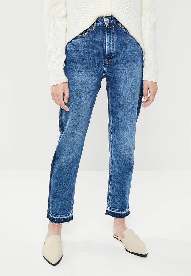 Super slim contrast panel jeans - blue MANGO Jeans | Superbalist.com