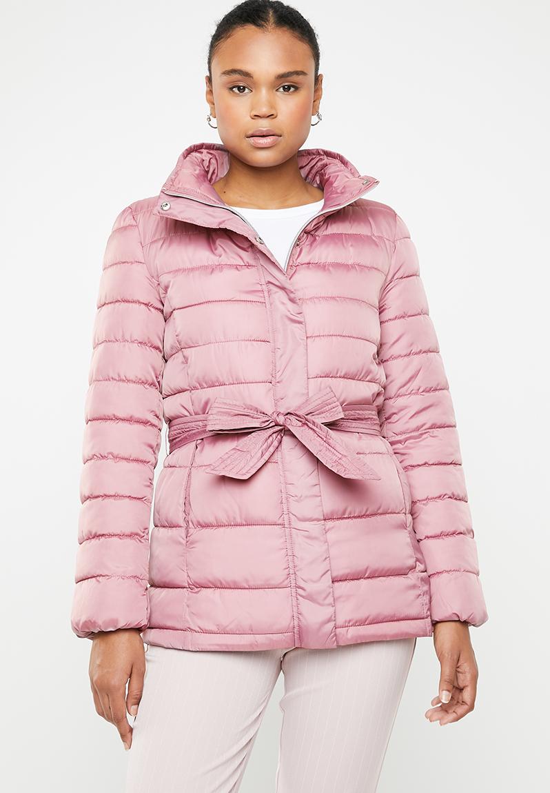 Harper padded belted jacket - rose Jacqueline de Yong Jackets ...