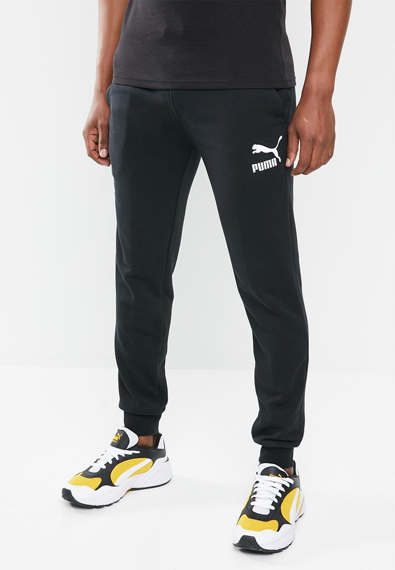 mens black puma sweatpants