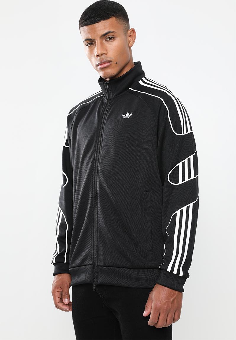 Flamestrk track top - black adidas Originals Hoodies, Sweats & Jackets ...