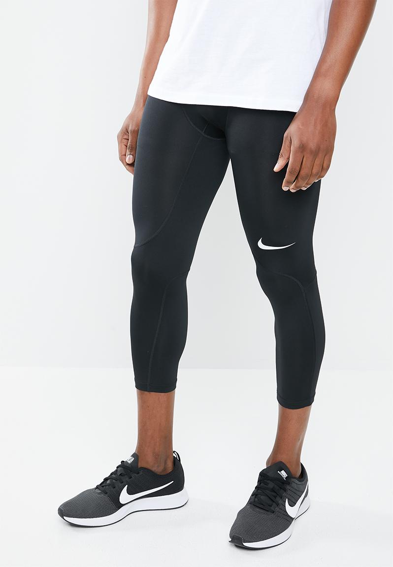 Nike 3QT tights- black/white Nike Sweatpants & Shorts | Superbalist.com