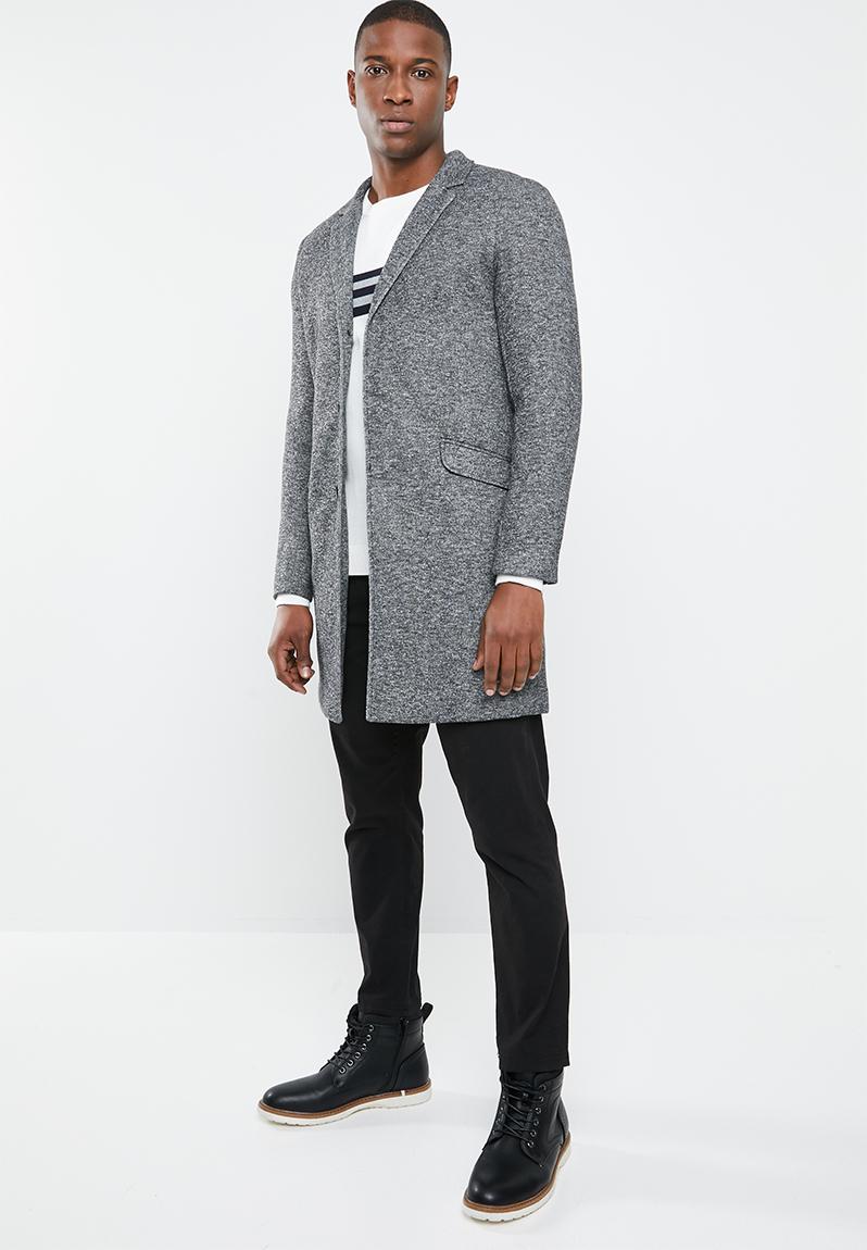 Julian king coat - dark grey melange Only & Sons Coats | Superbalist.com