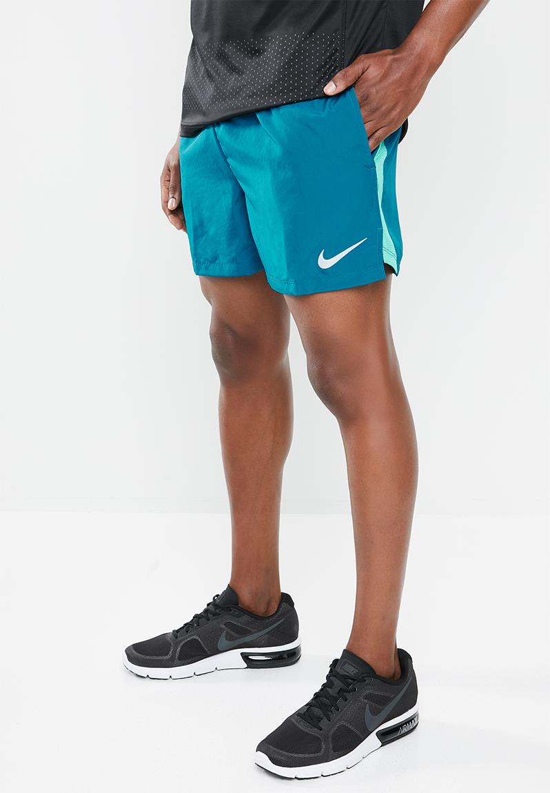 nike fleece shorts green