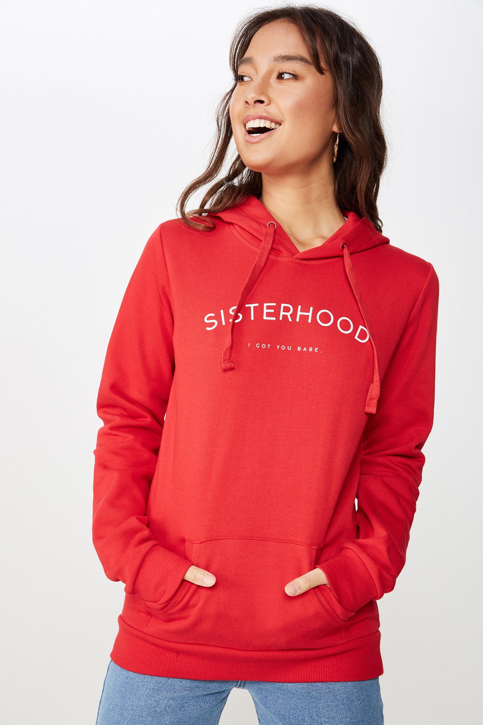 Delevingne graphic hoodie - red Cotton On Hoodies & Sweats ...