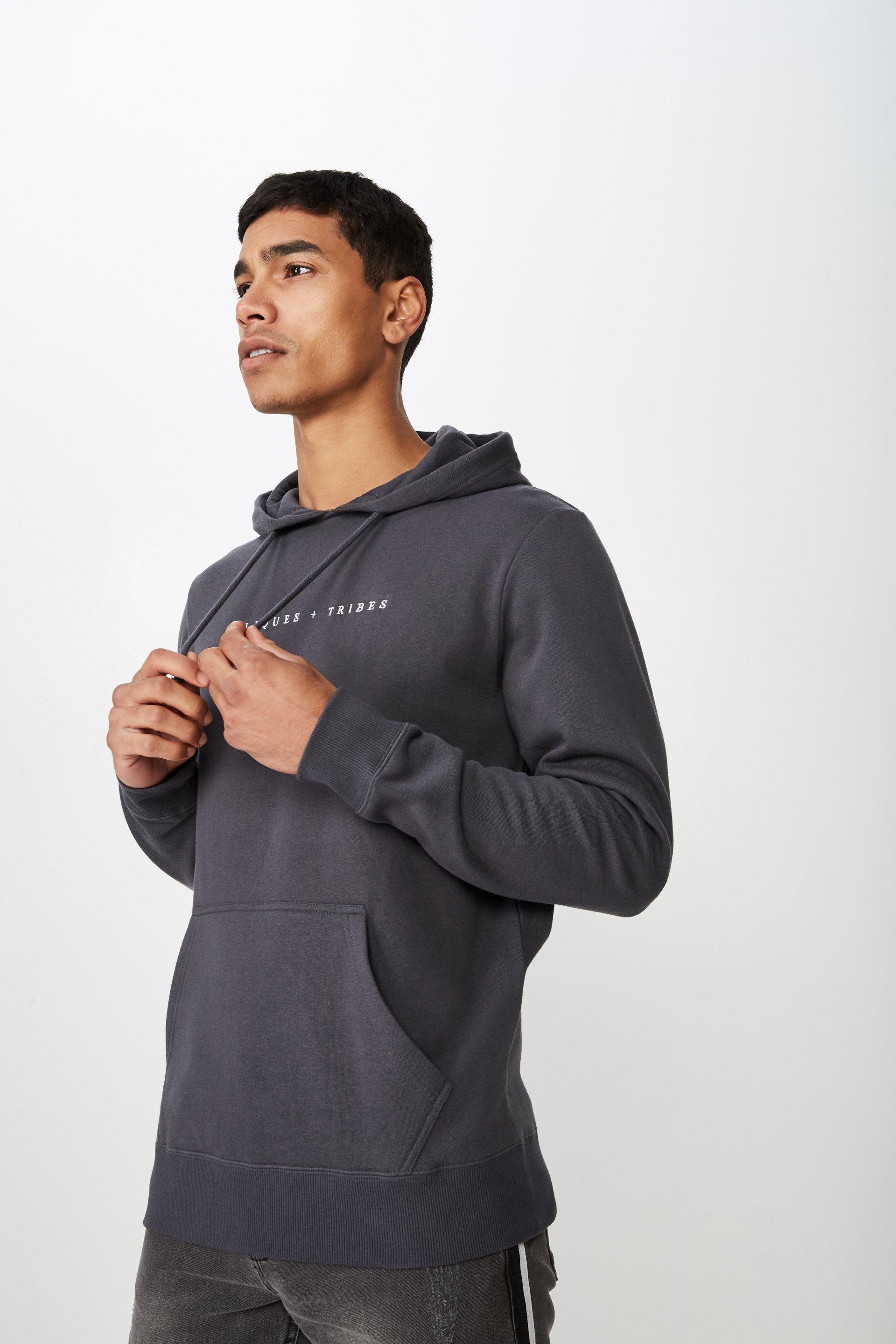 Fleece pullover - faded slate/cliques x tribes Cotton On Hoodies