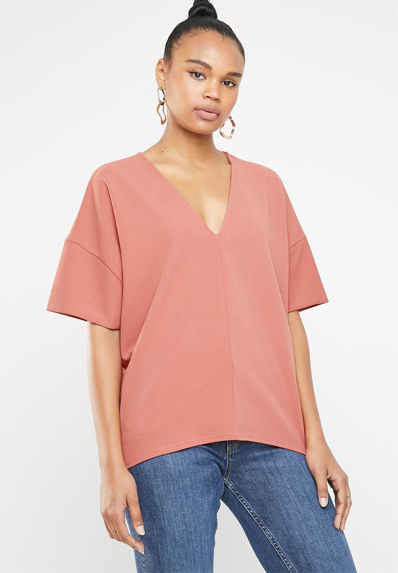 Oversized T-Shirt Peach STYLE REPUBLIC T-Shirts, Vests & Camis ...