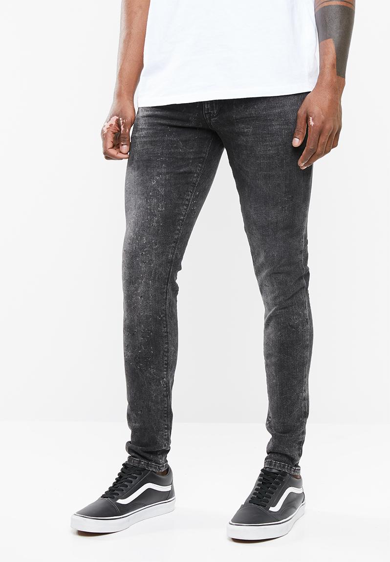 Skinny jeans - marble wash - rinse black Superbalist Jeans ...