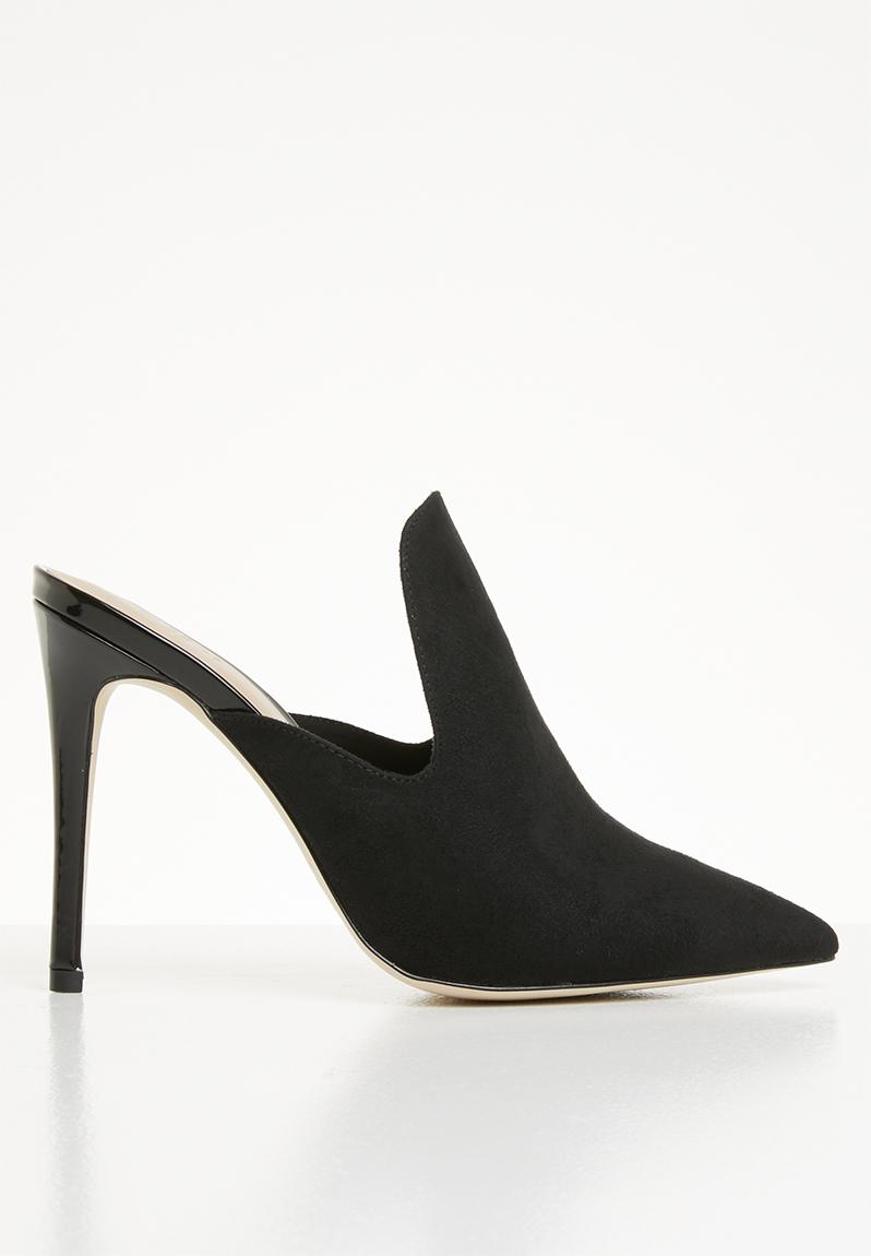 pointed toe stiletto mules