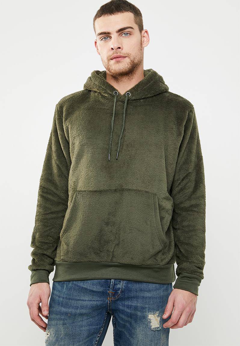 Axel hooded sweatshirt - dk khaki Brave Soul Hoodies & Sweats ...