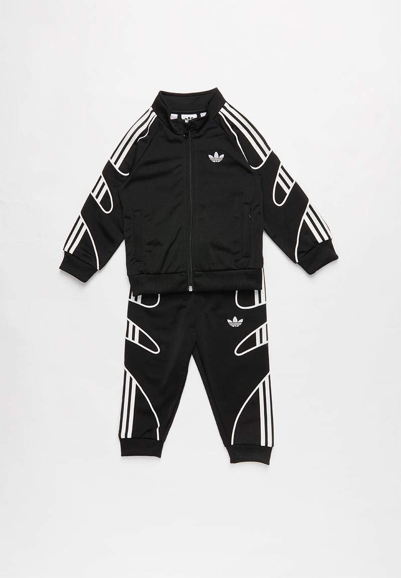 Infants flamestrike ts - black/white adidas Originals Sets ...