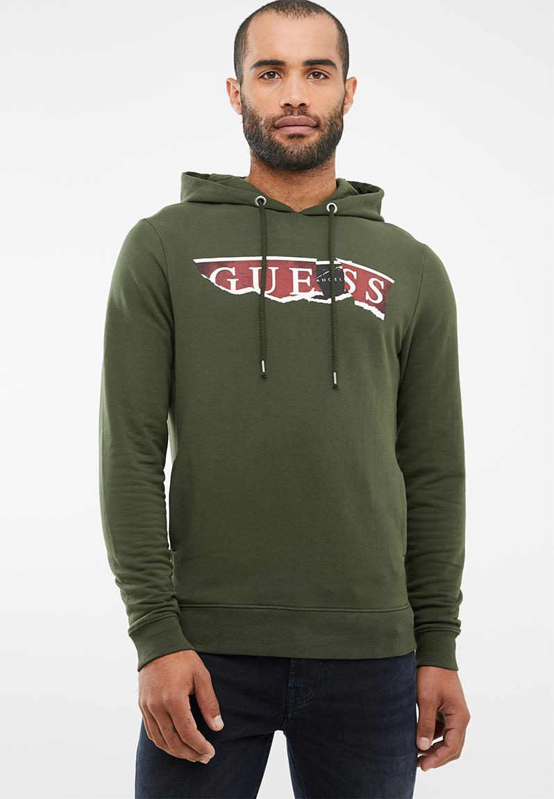 guess hoodie yellow