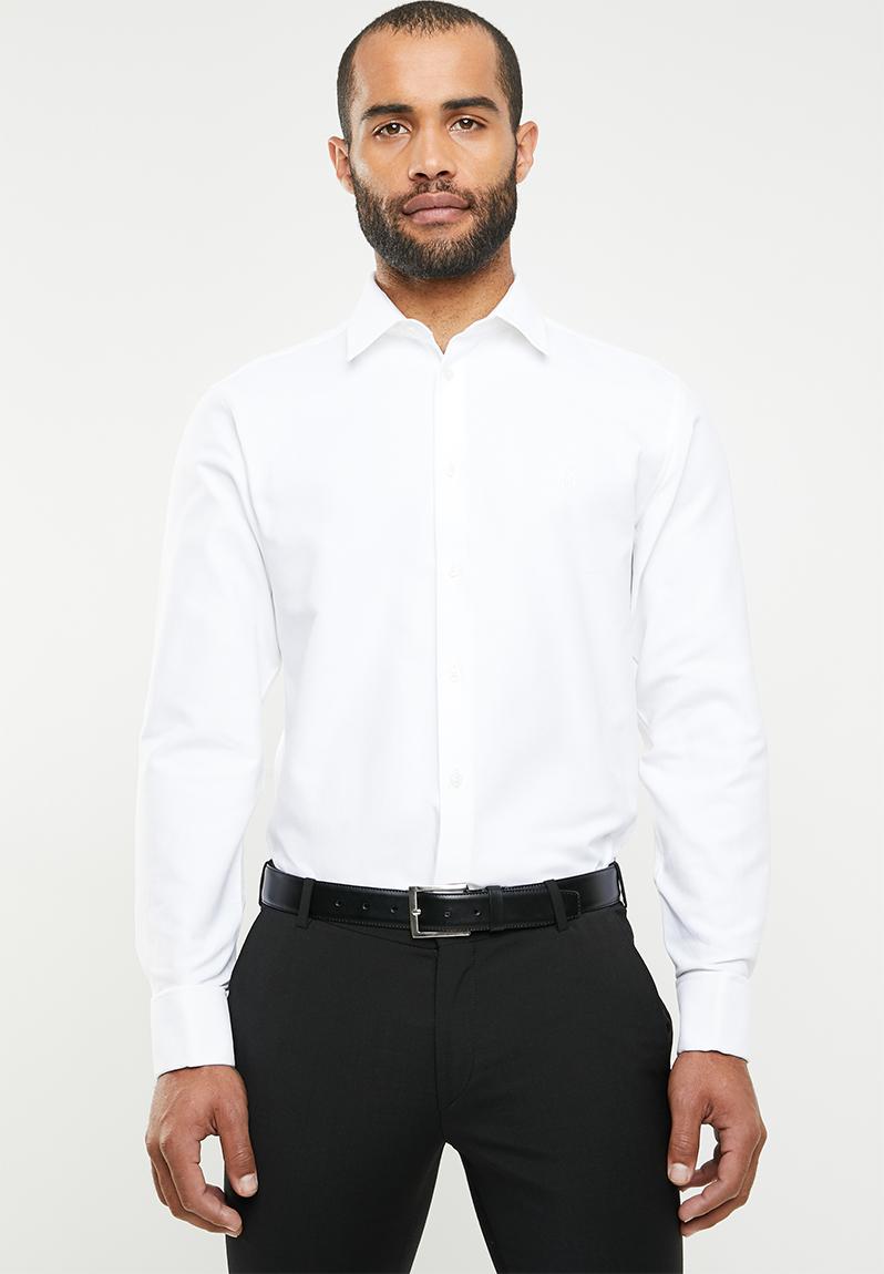 Formal lounge long sleeve shirt - white POLO Formal Shirts ...